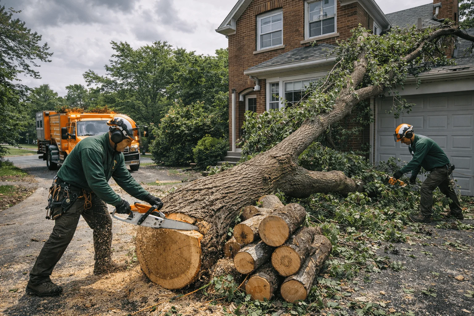 Emergency Tree Removal After Storm Damage in Connecticut